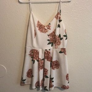 Floral Print Romper